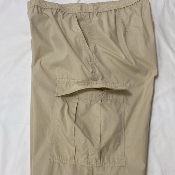 UniQLOl,Women’s ,Cream, Long, Cargo Pants With Elastic Ankle.Size-Large. - Picture 10 of 11